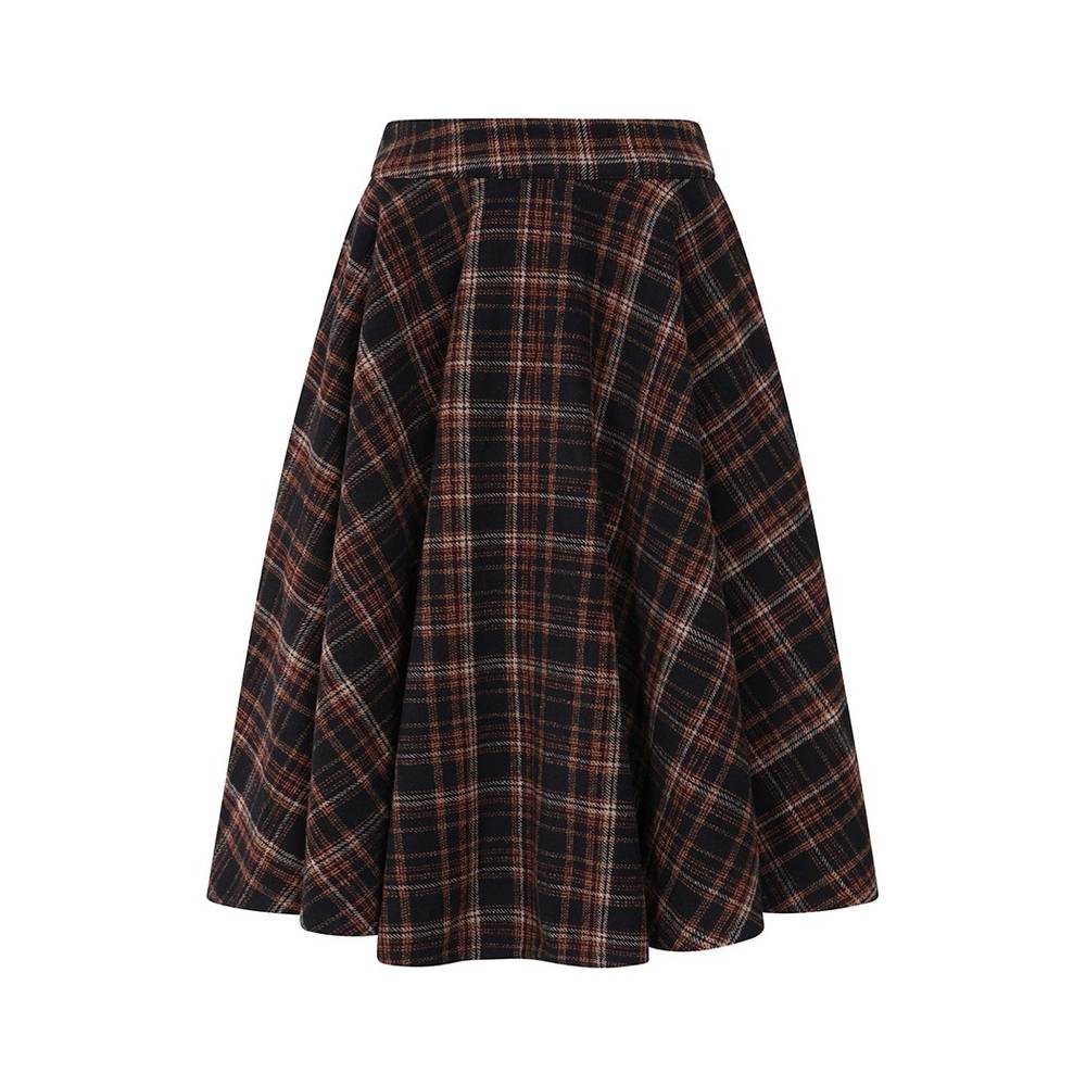 Banned - Wool Mix Cary Book Checks Rock - Dunkelblau